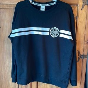 Pink Sweatshirt black Size Medium